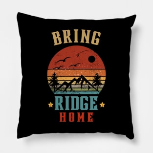 Vintage Retro - Bring Ridge Home Pillow