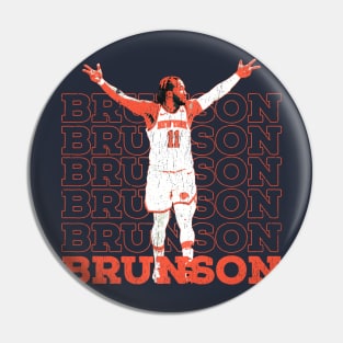 jalen brunson -  vintage grunge Pin