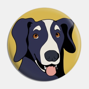 Happy Dog - Funny Animal Design Pin