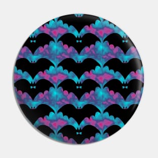 Bats And Bows Blue Pink Pin