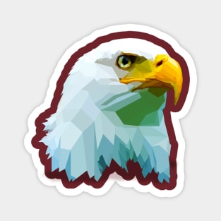 low poly eagle logo Magnet