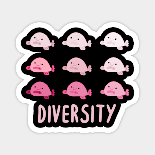 Blobfish Faces Inspiration Diversity Deep Sea Fish Magnet