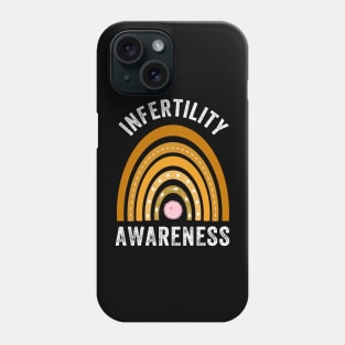 In April We Wear Orange Infertility Awareness Week retro Phone Case