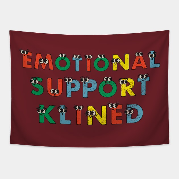 Colorful emotional support kindle Tapestry by Artistic Design