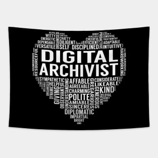 Digital Archivist Heart Tapestry