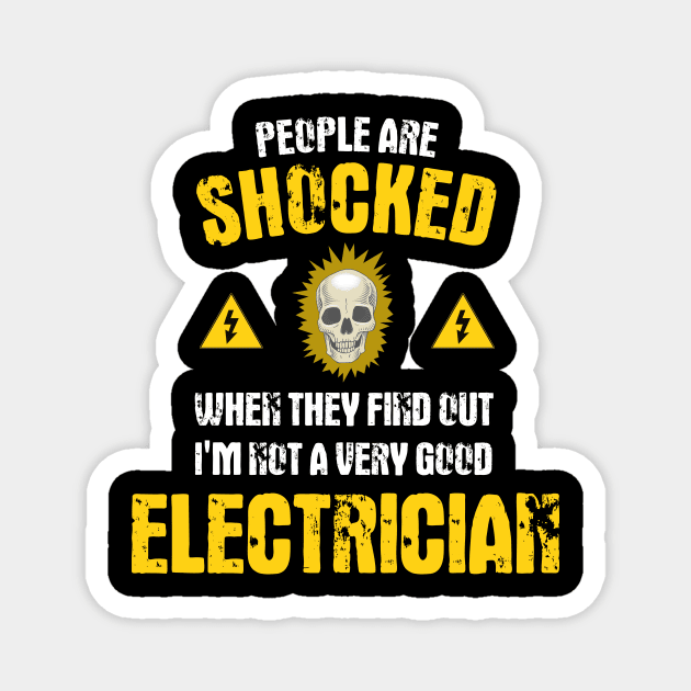 Funny Electrician Journeyman Electrical Engineer Magnet by MGO Design