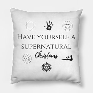 Have yourself a supernatural Christmas Pillow