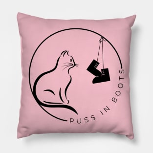 Puss In Boots logo Pillow