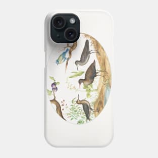 Blue Tit with Three Wading Birds and a Fig Tree (1575-1580) Phone Case