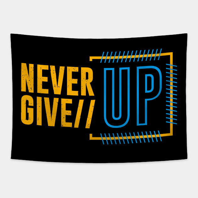 Never Give Up Tapestry by ArtisticParadigms