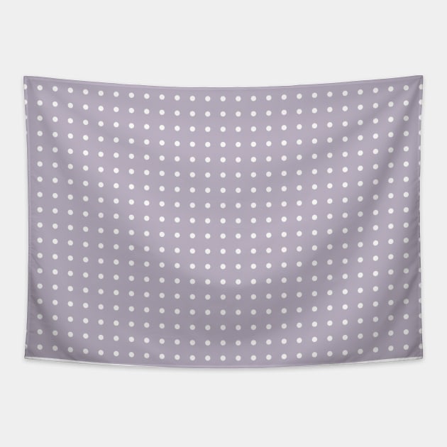 Chatelle Purple Polka Dots Tapestry by Lucy