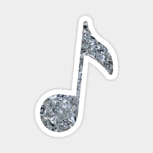 Diamond Musical Note Symbol Magnet