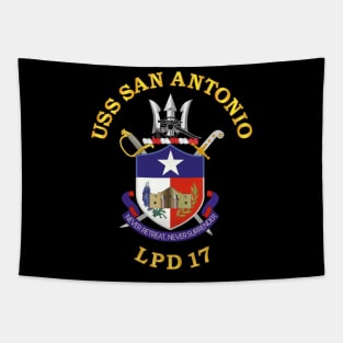 USS San Antonio (LPD 17) wo Back Tapestry