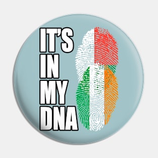 Malagasy And Irish Mix Heritage DNA Flag Pin