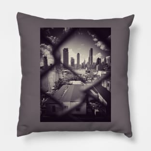 Manhattan Skyline Long Island City NYC Pillow