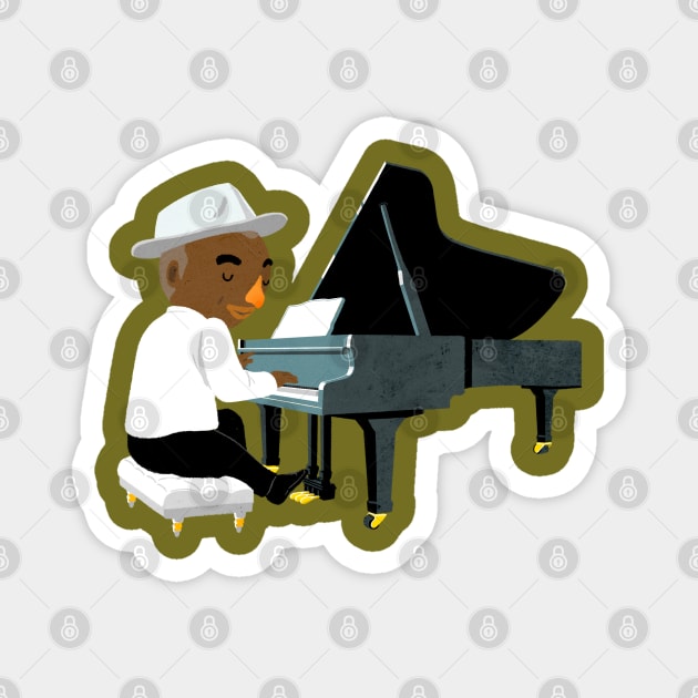 The piano part in a jazz quartet Magnet by MOZORIDA