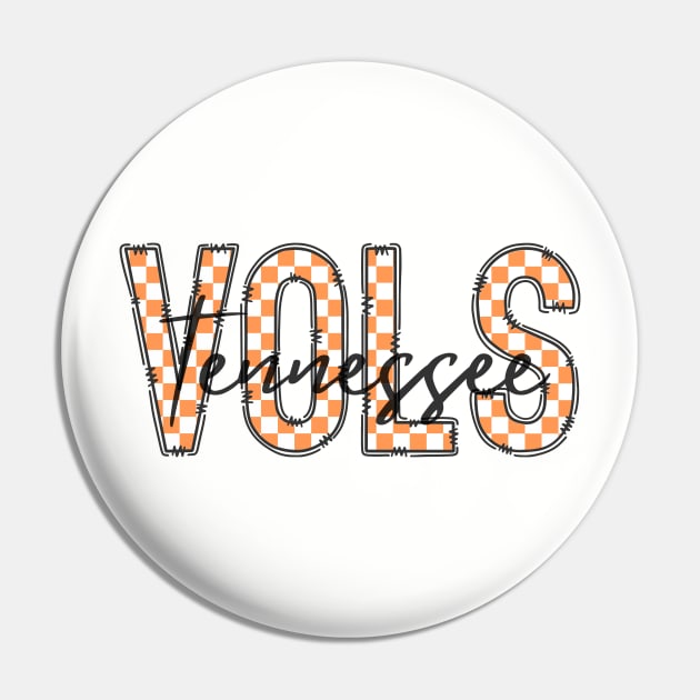 Tennessee Vols Orange and White Pin by ThePawPrintShoppe
