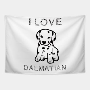 I love dalmatian dog Tapestry