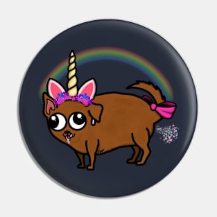 Unicorn Uggie Pin