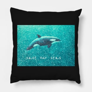 Save our seas No. 4 Pillow