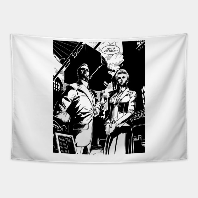 Bioshock Lutece Brothers Tapestry by Greenhouse