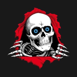 skull with blue eyes T-Shirt