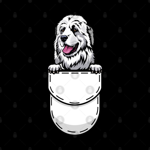 Funny Great Pyrenees Pocket Dog by Pet My Dog