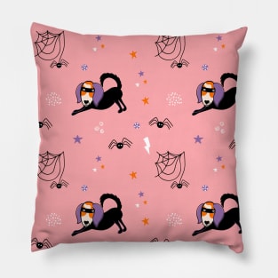 Cute print with a dog in a spider costume Pillow