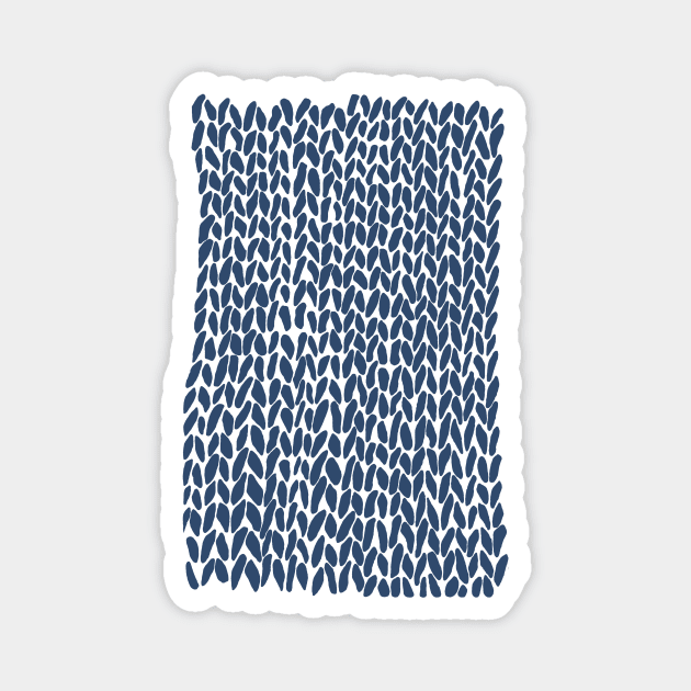 Hand Knit Navy Magnet by ProjectM