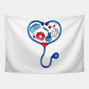 Peace Love Nursing | Nurse | Doctor Tapestry