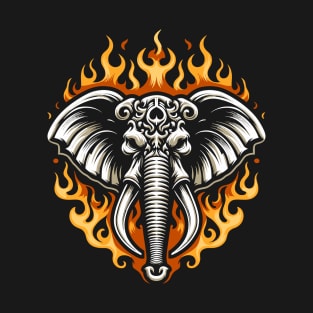 elephant head fire T-Shirt