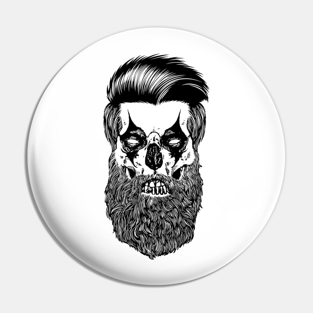 Beard clown Pin by akawork280