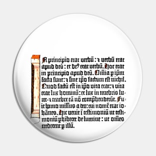 Gutenberg Bible John 1:1-7 Pin