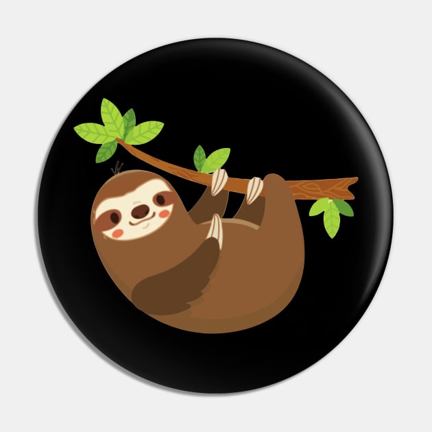 Sloth Gift Pin by KsuAnn