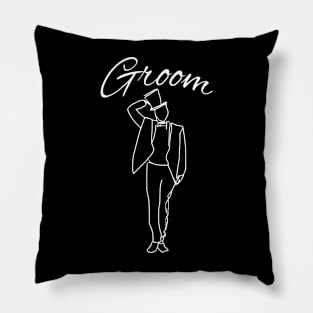 Elegant Groom Pillow