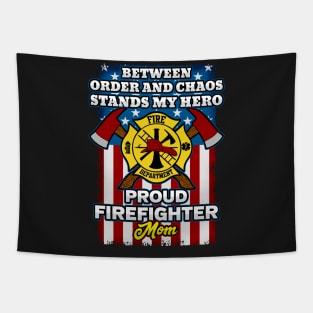 Firefighter Proud Mom Tapestry