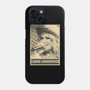 carrie underwood - brown cream Phone Case