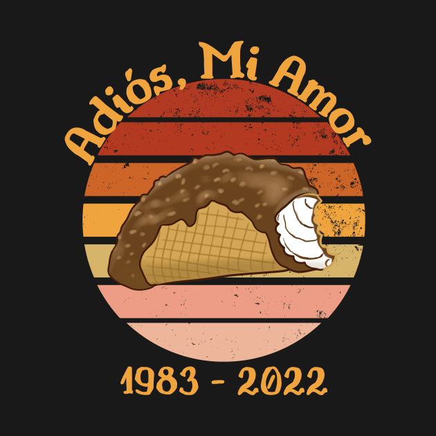 Choco Taco Adios Mi Amor Funny Ice Cream Black by Smagnaferous