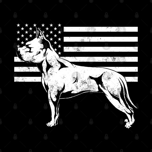 USA American Pitbull by Black Tee Inc