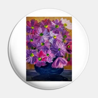 purple abstract flowers Pin