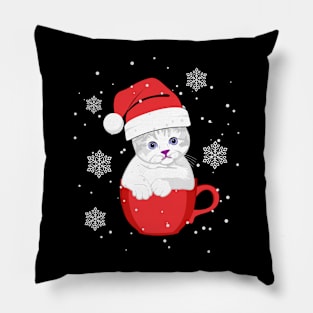 Christmas cute cat Pillow