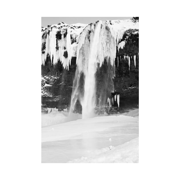 Seljalandsfoss B&W by Kate-P-