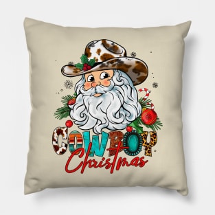 Cowboy Christmas Pillow