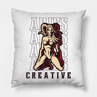 Aries The Creative Zodiac Sign Pillow