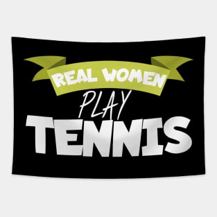 Real women play tennis Tapestry