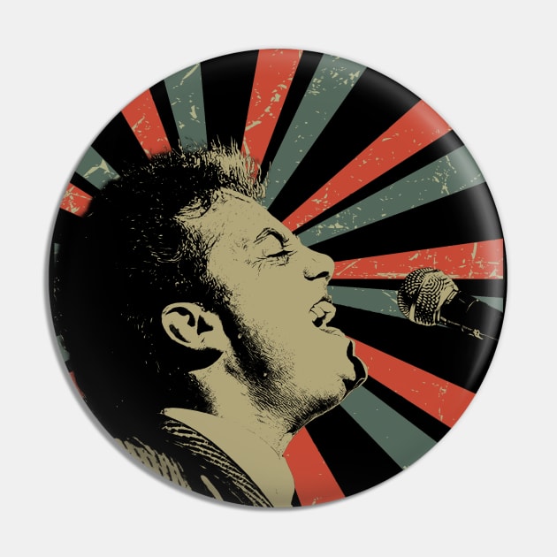 Billy Joel Sing || Vintage Art Design || Exclusive Art Pin by Setipixel