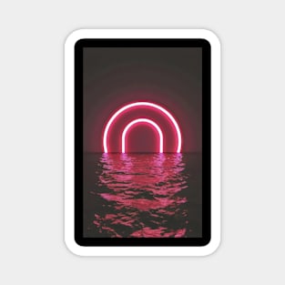 Vaporwave sea Magnet