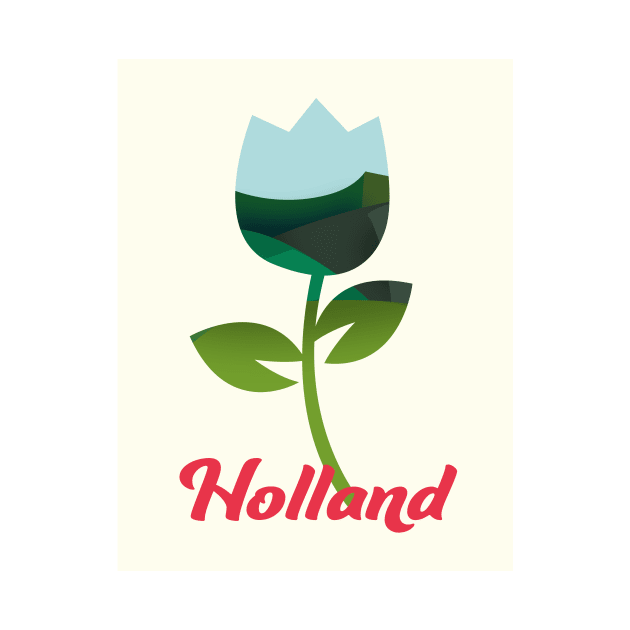 Holland Tulip Vacation art by nickemporium1