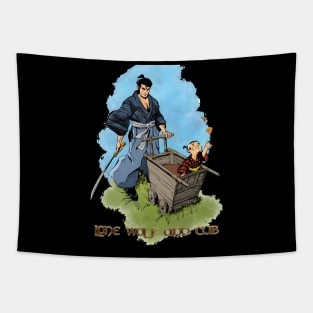 Warrior art illustration Tapestry