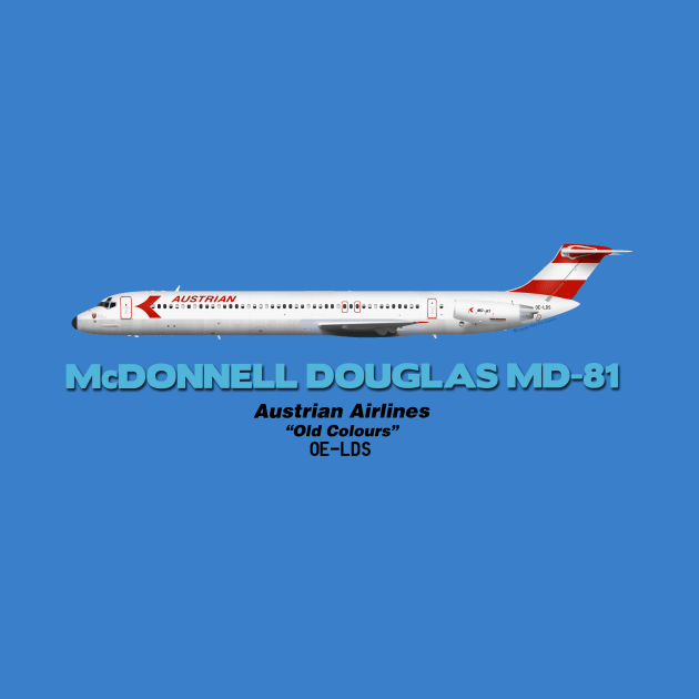 McDonnell Douglas MD-81 - Austrian Airlines "Old Colours" by TheArtofFlying